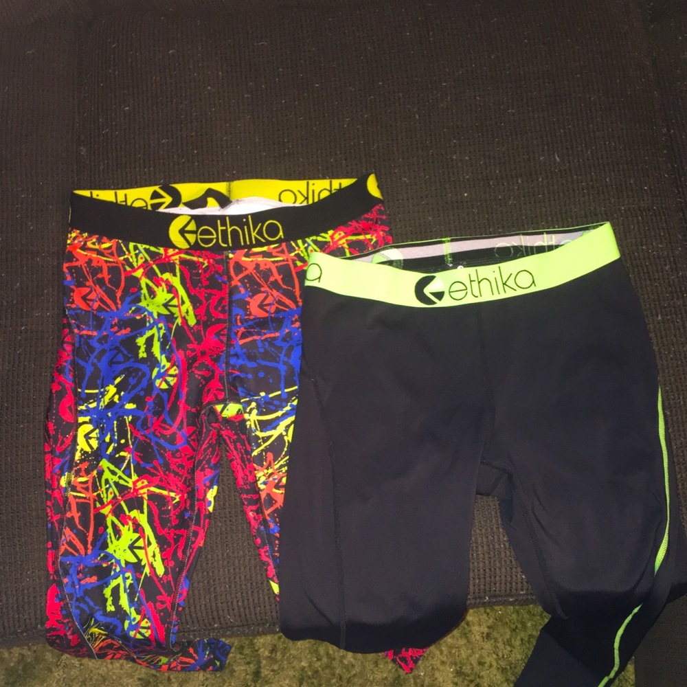 2 Ethika legging set.